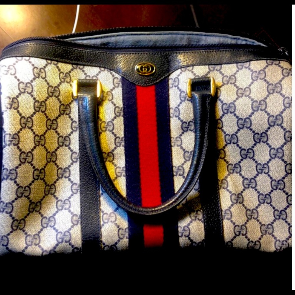 Gucci Boston vintage leather satchel